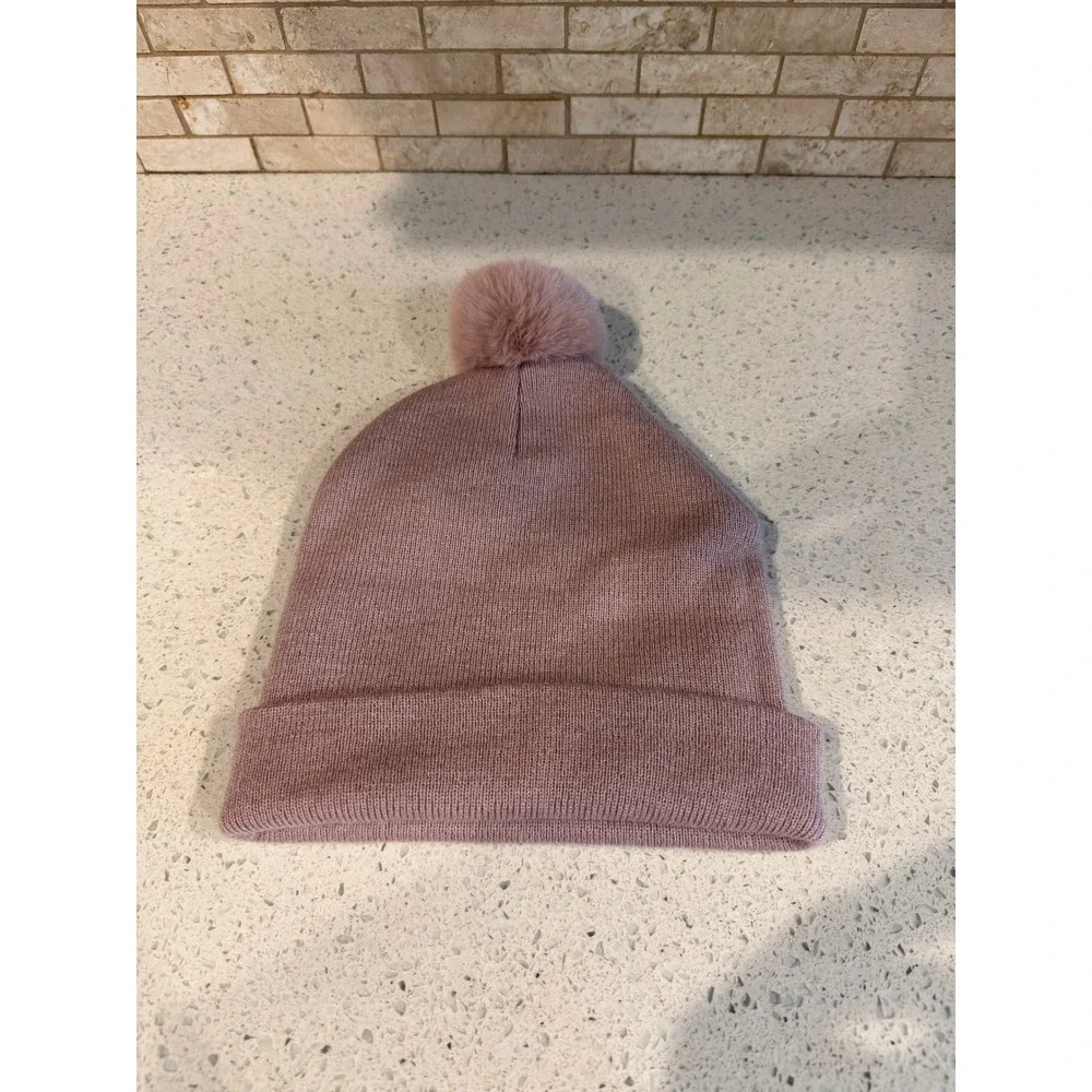 Universal DreamWorks Light Fury Beanie Knit Pom-Pom OSFM Dusty Pink